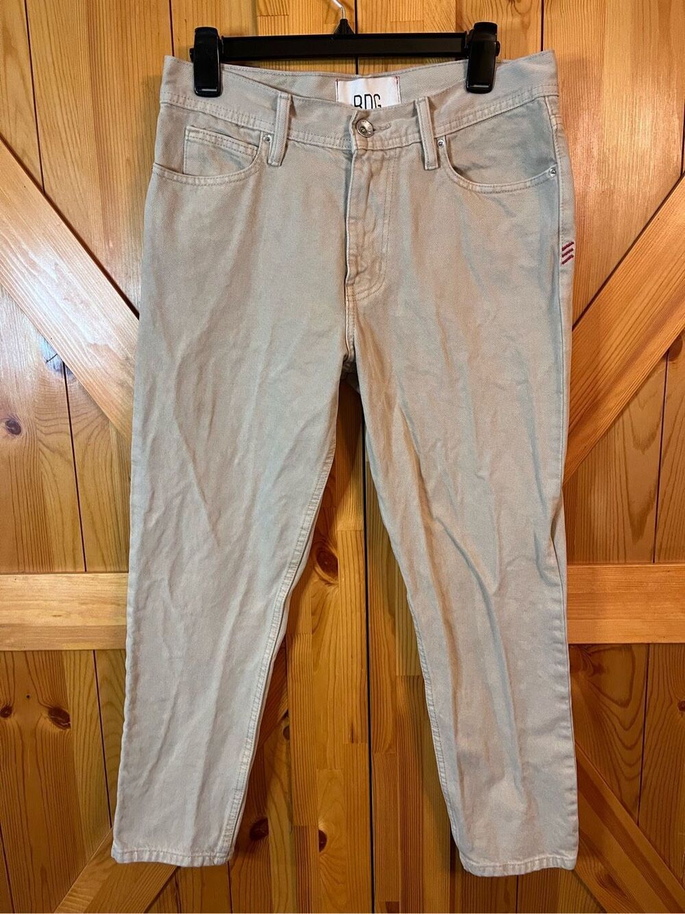 BDG Dad Slim Tapered Fit Jeans 30/30 Tan/Cream 5-Pocket 100% Cotton (1755)